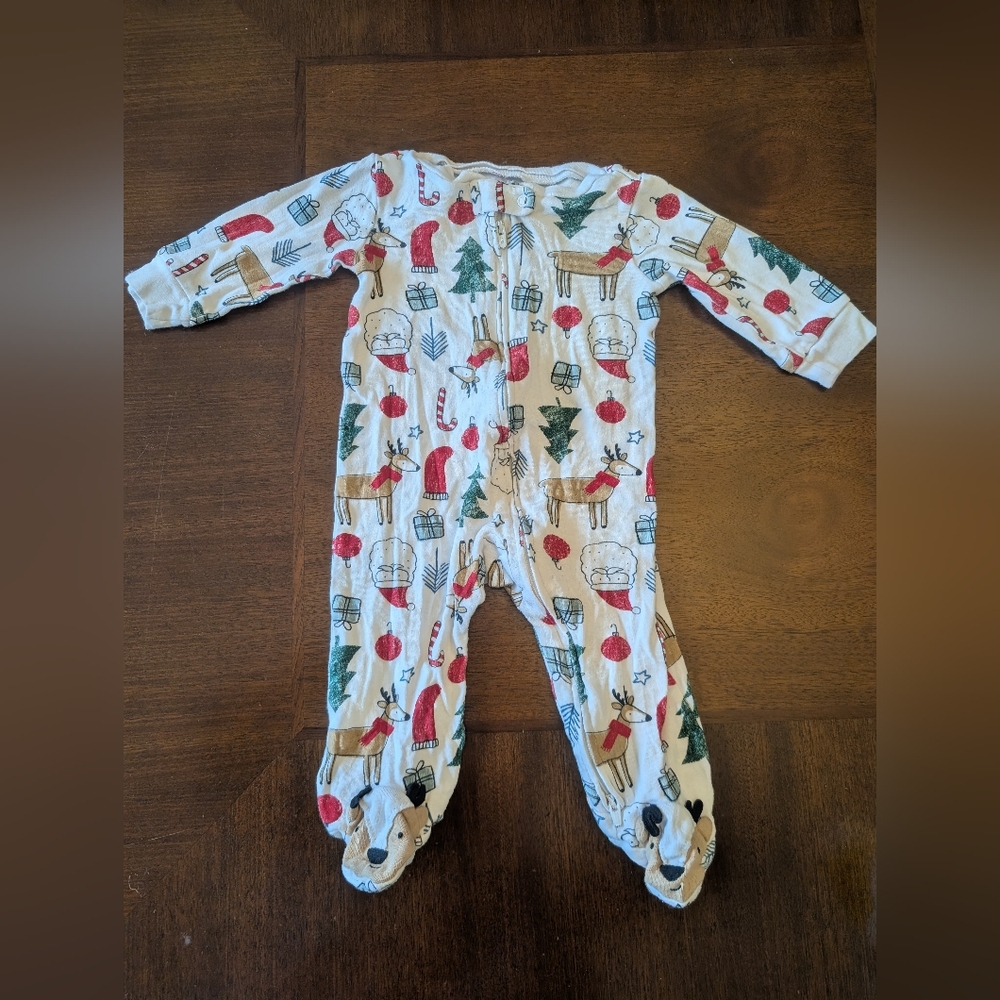 Carter's Holiday Print Footie Pajama
